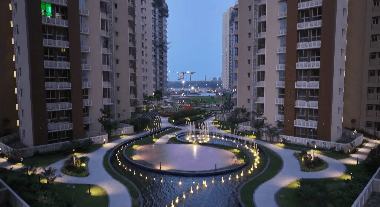 Podium night view
